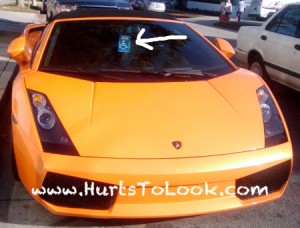 Photo of Beverly Hills Handicapped Lamborghini